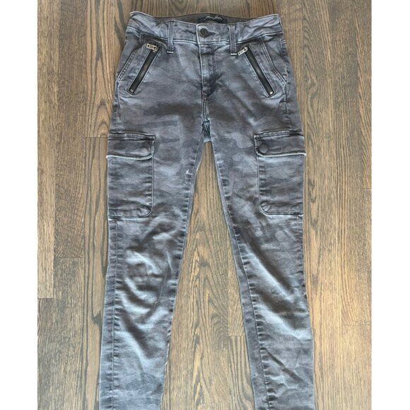 Mavi Camo Cargo Skinny Jeans - Low Rise y2k - Size 25 - Picture 3 of 4